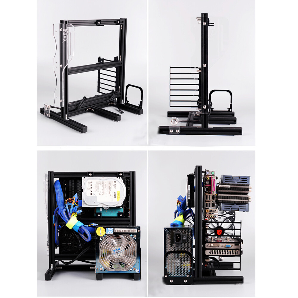 PC Frame Vertical Test Bench Open Air Case Chassic Motherboard Frame Holder DIY