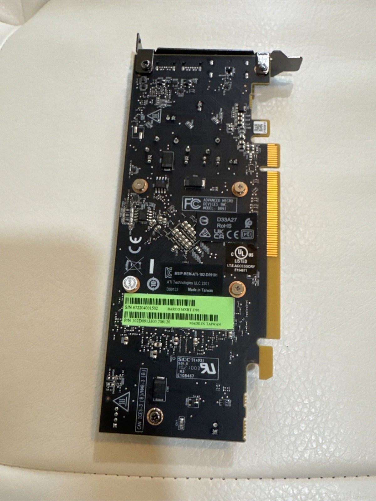 Barco MXRT-2700 2GB SFF Display PACS form factor display Controller K9306045