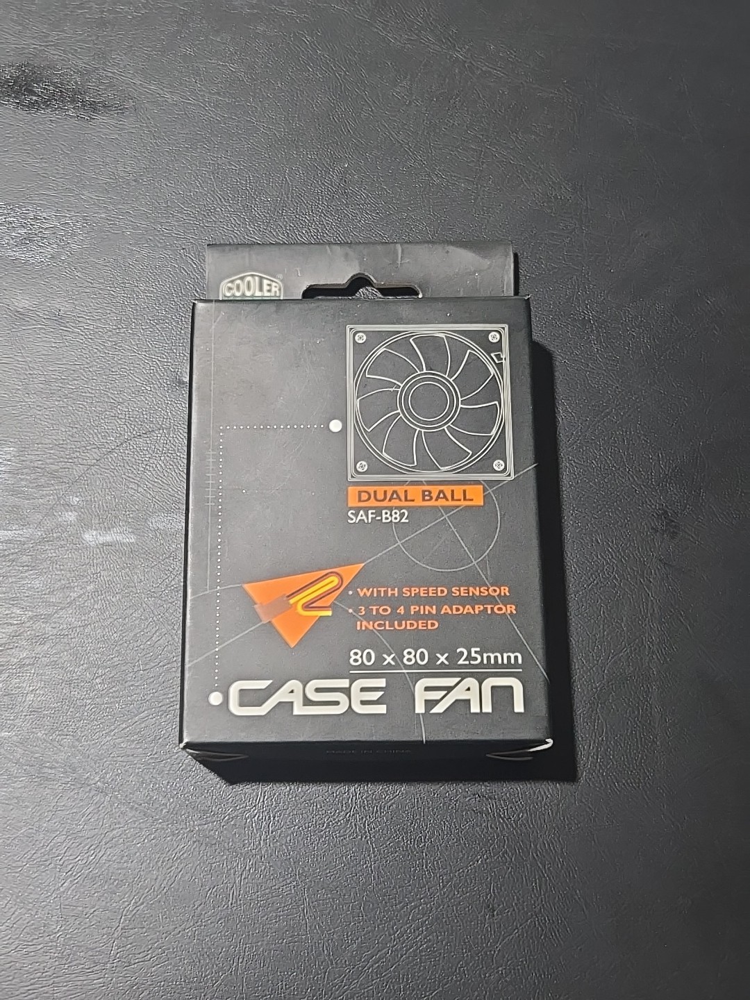 GENUINE 12V COOLER MASTER Case Fan SAF-B82, SAFB82 – Fan 80x80x25mm NEW IN BOX