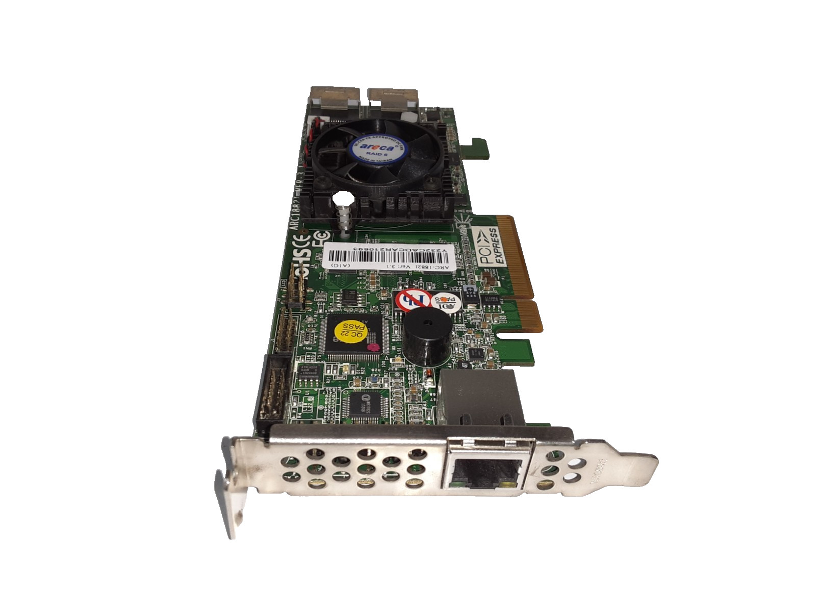 Areca ARC-1882i 6Gb/s SAS/SATA PCI-Express RAID Controller Adapters Card
