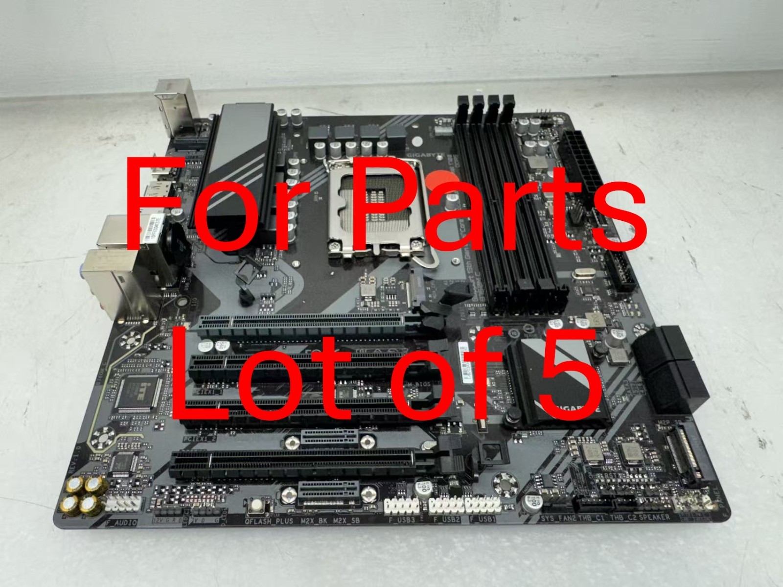 Lot of 5 *For Part* GIGABYTE B760M C LGA1700 Micro ATX No WI-FI Motherboard