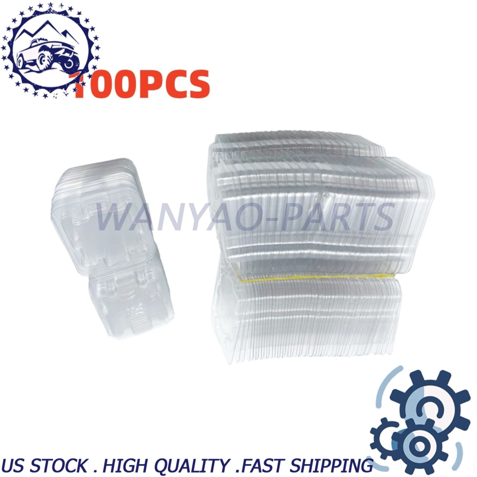 NEW 100 PCS New Clamshell Tray Case For Intel 478 775 1150 1155 1156 CPU US