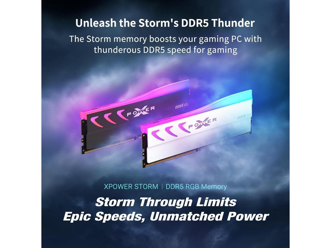 Silicon Power DDR5 32GB (2x16GB) Storm RGB 6000MT/s (PC5-48000) 288-pin CL36 1.3