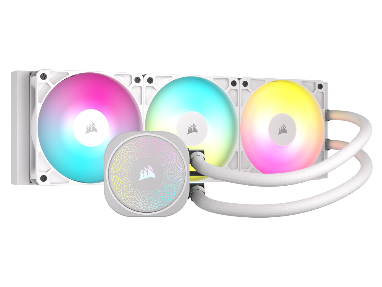 CORSAIR NAUTILUS 360 RS ARGB Liquid CPU Cooler – White – RS120 ARGB Fans – Fits