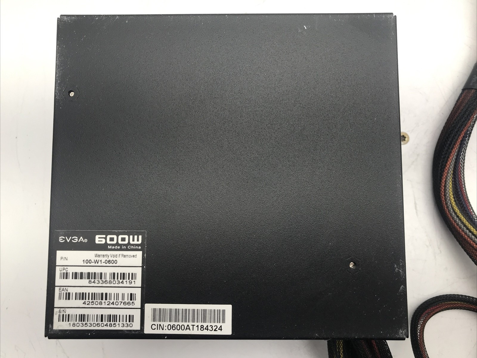 EVGA 600W ATX Power Supply 100-W1-0600 Non-Modular PSU 80 Plus Standard