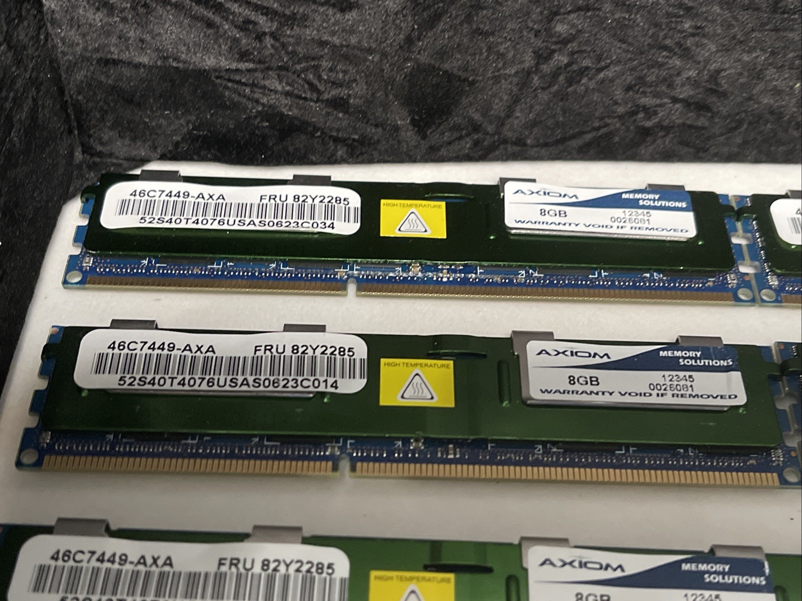 Bulk Lot of – 8 DDR3 8GB Axiom Desktop RAM – Ships Static Free Packaging