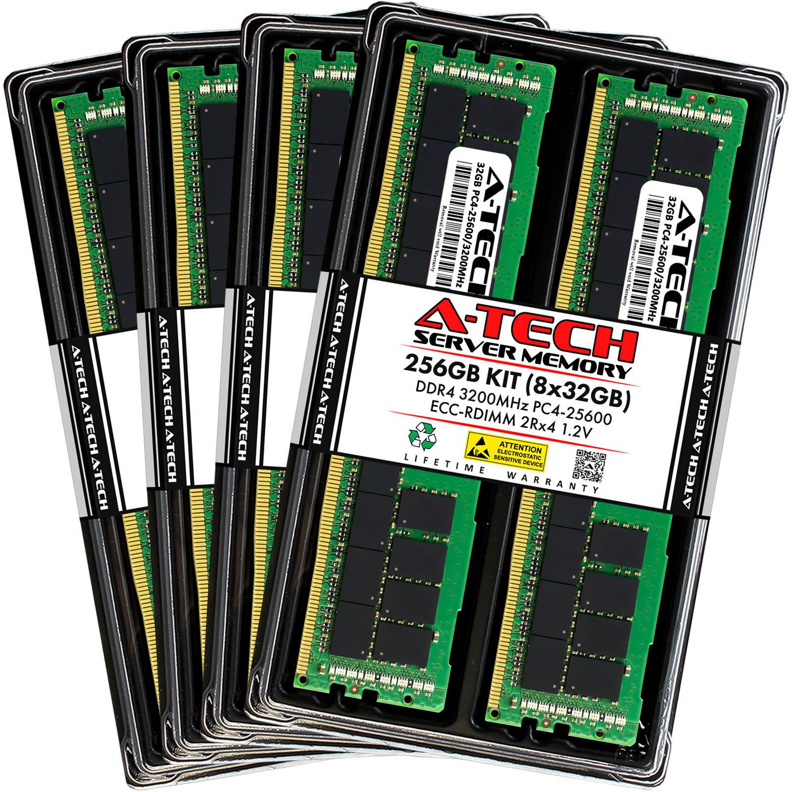 256GB 8x 32GB PC4-3200 RDIMM Supermicro 4124GO-NART 4124GS-TNR+ Memory RAM