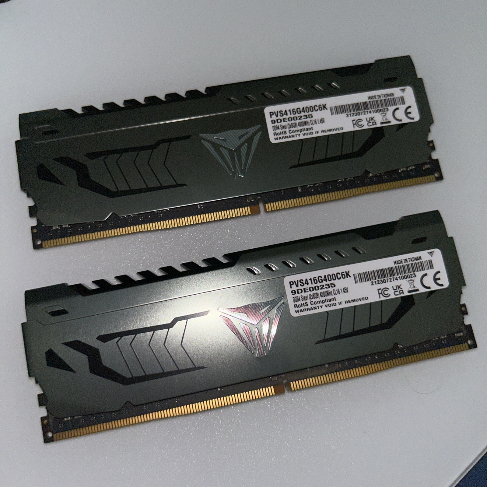 Patriot Viper Steel DDR4 4000MHz CL16 16GB RAM (2 x 8GB) PVS416G400C6K