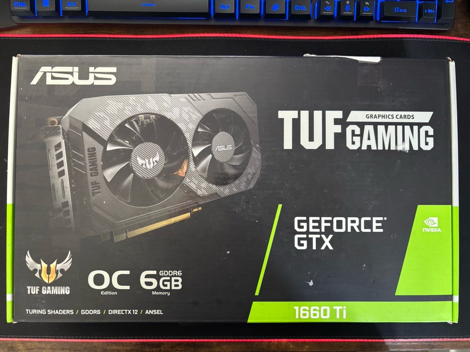 ASUS TUF Gaming GeForce GTX 1660 Ti OC 6GB GDDR6 VR Ready DX12 HDMI