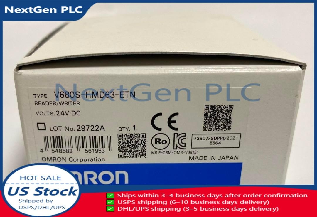 Omron V680S-HMD63-ETN RFID System Reader Writer DC24V