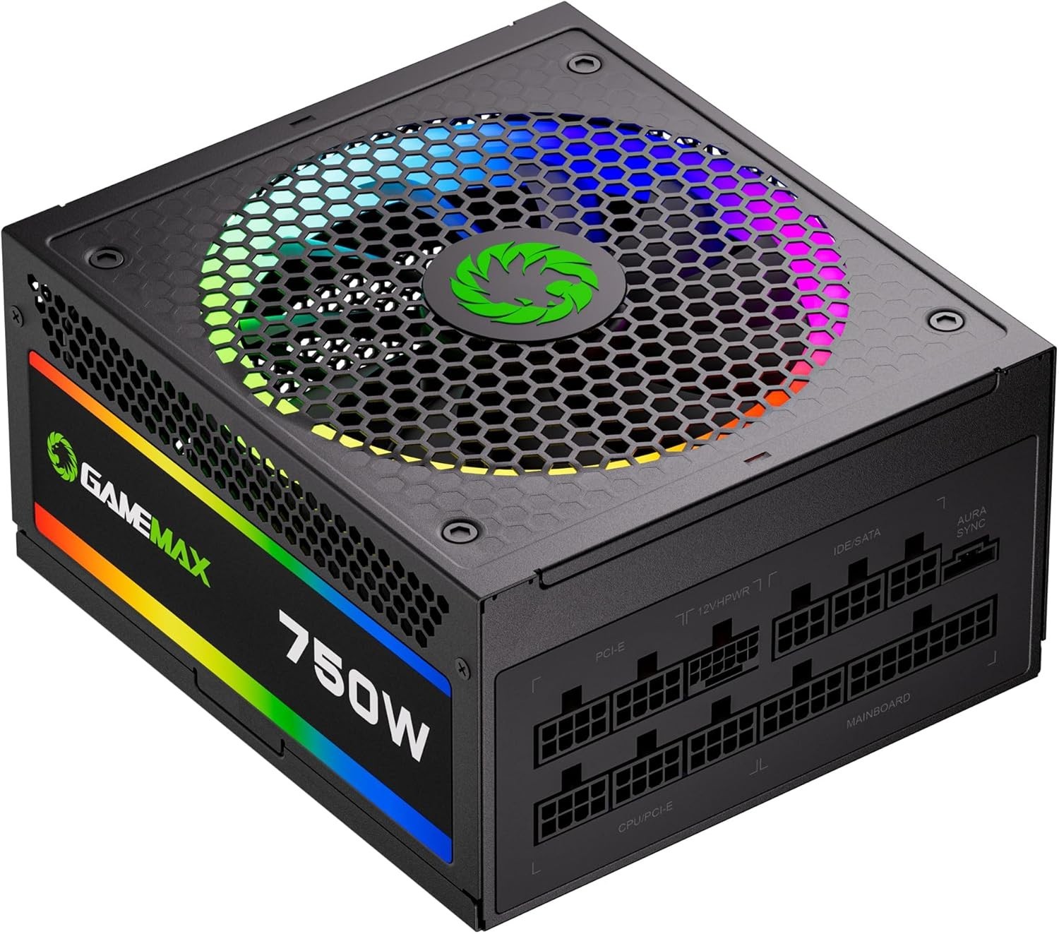 750W Fully Modular ARGB Power Supply, ATX3.0 & PCIE 5.0, 80 plus Gold Certified,