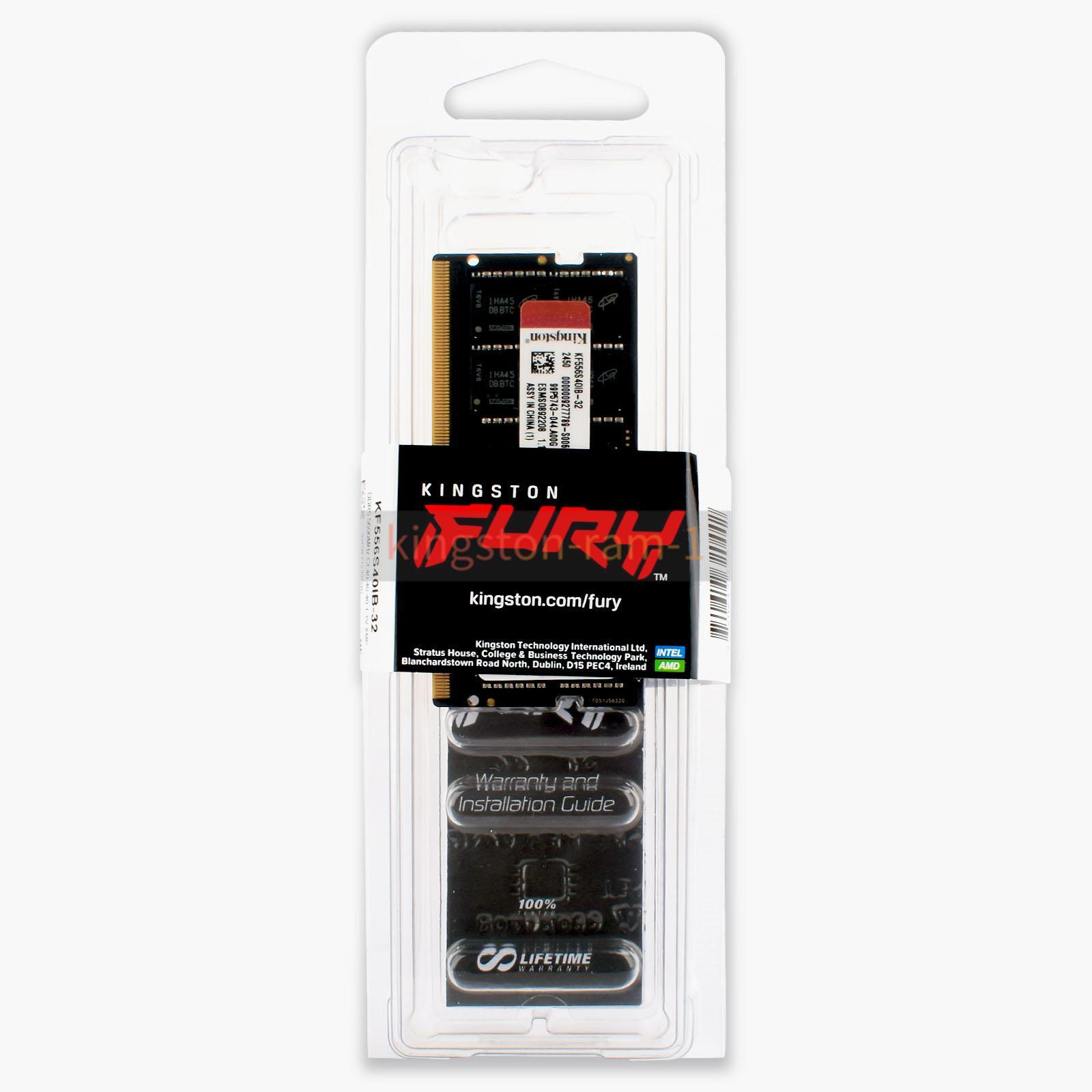 Kingston FURY 8GB 16GB 32/64GB DDR5 4800 5200 5600 MHz SO-DIMM Laptop Memory lot