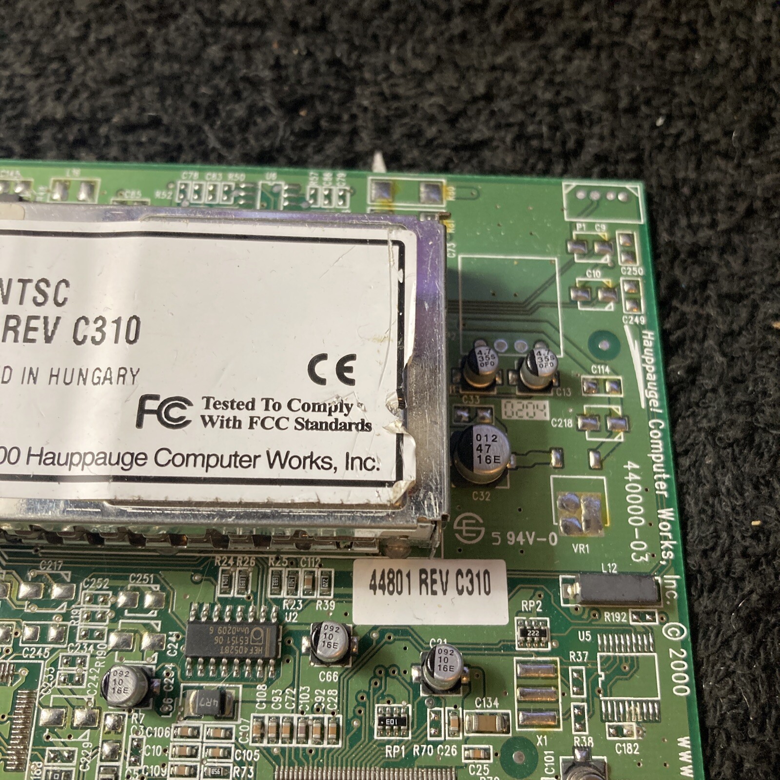 Hauppauge WinTV NTSC/NTSC-J 26032 Rev C199 TV Tuner Card
