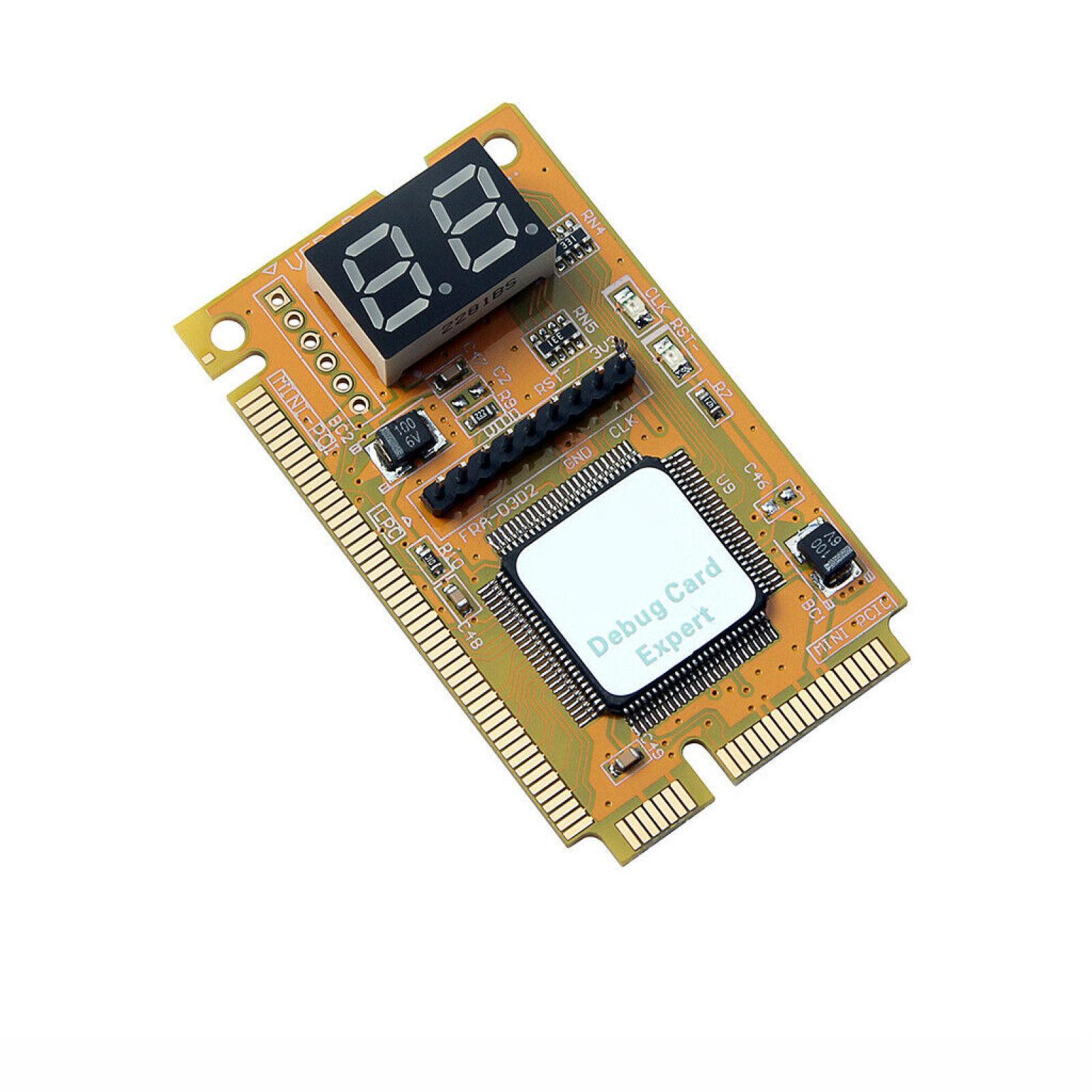 3in1 PC Laptop Analyzer Mini PCI Mini PCI-E LPC Tester Diagnostic Post Test Card