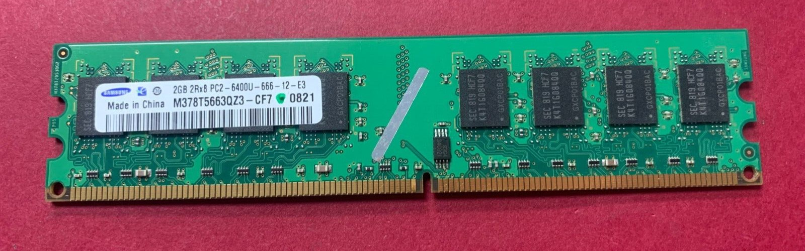 🟪Samsung 2GB 2Rx8 PC2-6400U RAM MEMORY M378T5663QZ3-CF7