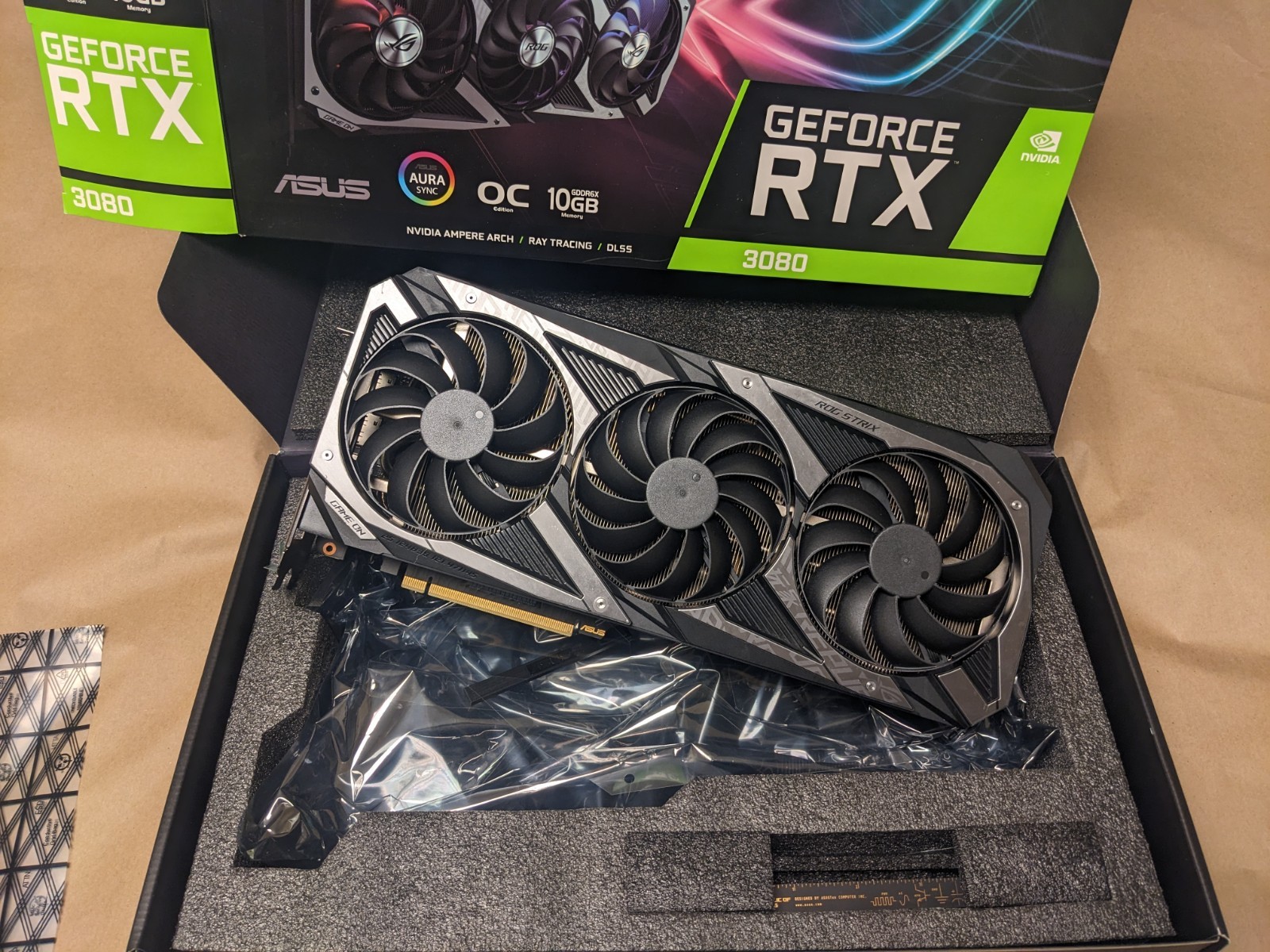 ASUS ROG Strix GeForce RTX 3080 OC 10GB GDDR6X Graphics Card
