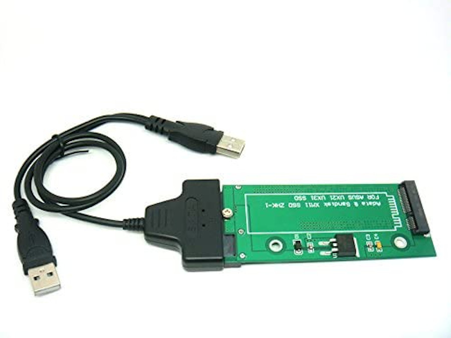 Sintech 18Pin to SATA Adapter with USB SATA Cable, Compatible with Sandisk