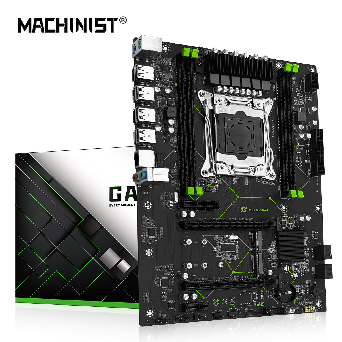 LGA 2011-3 Motherboard DDR4 M.2 USB 2.0 SATA 2.0 for Intel i7 & Xeon E5 V3/4 CPU