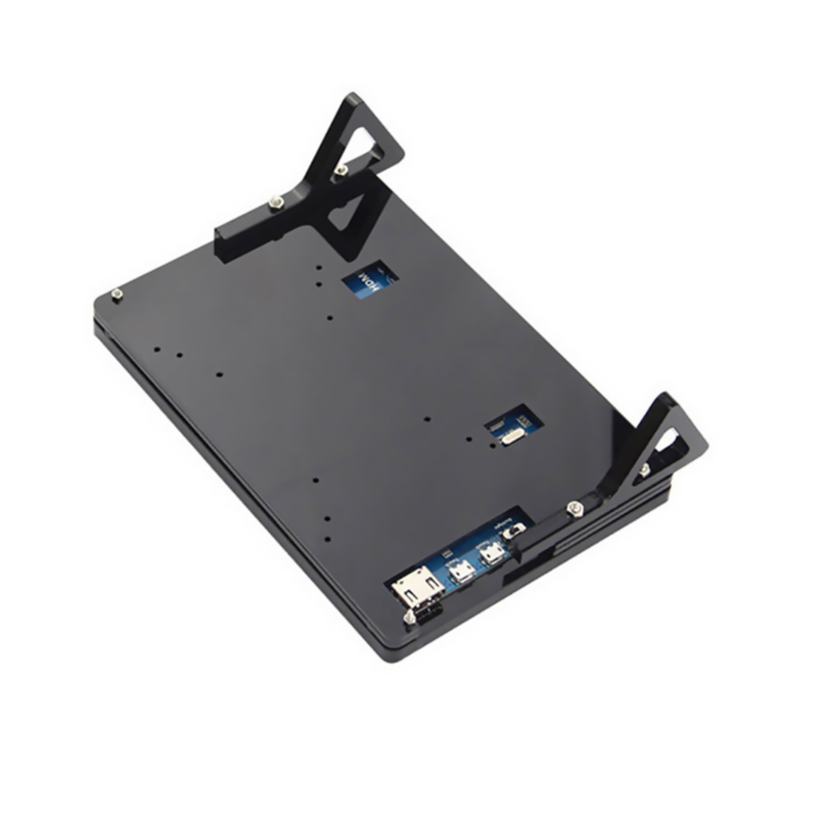 Front & Back Shell + Base + Screws For 7 inch Raspberry Pi 2 B LCD Touch Screen