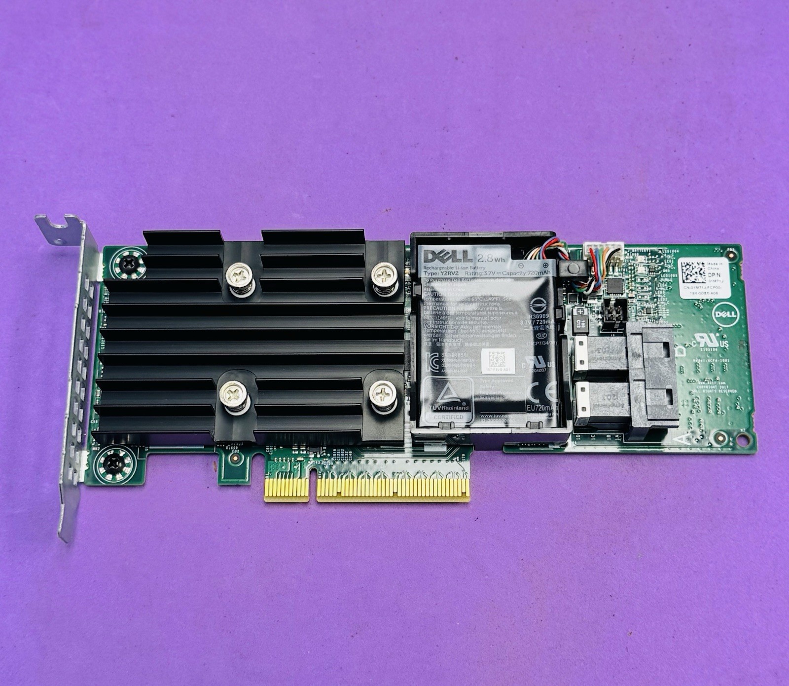 DELL PERC H740P 8-PORT 12GB/S SAS RAID CONTROLLER 01M71J Low Profile