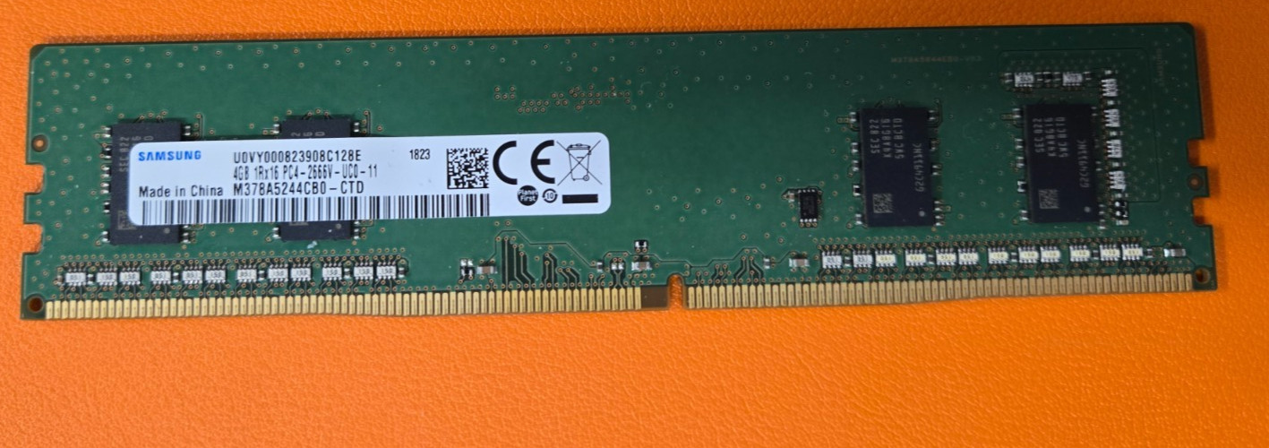Samsung 4GB (1-Stick) PC4-21300 DDR4 2666 Desktop Memory M378A5244CB0-CTD