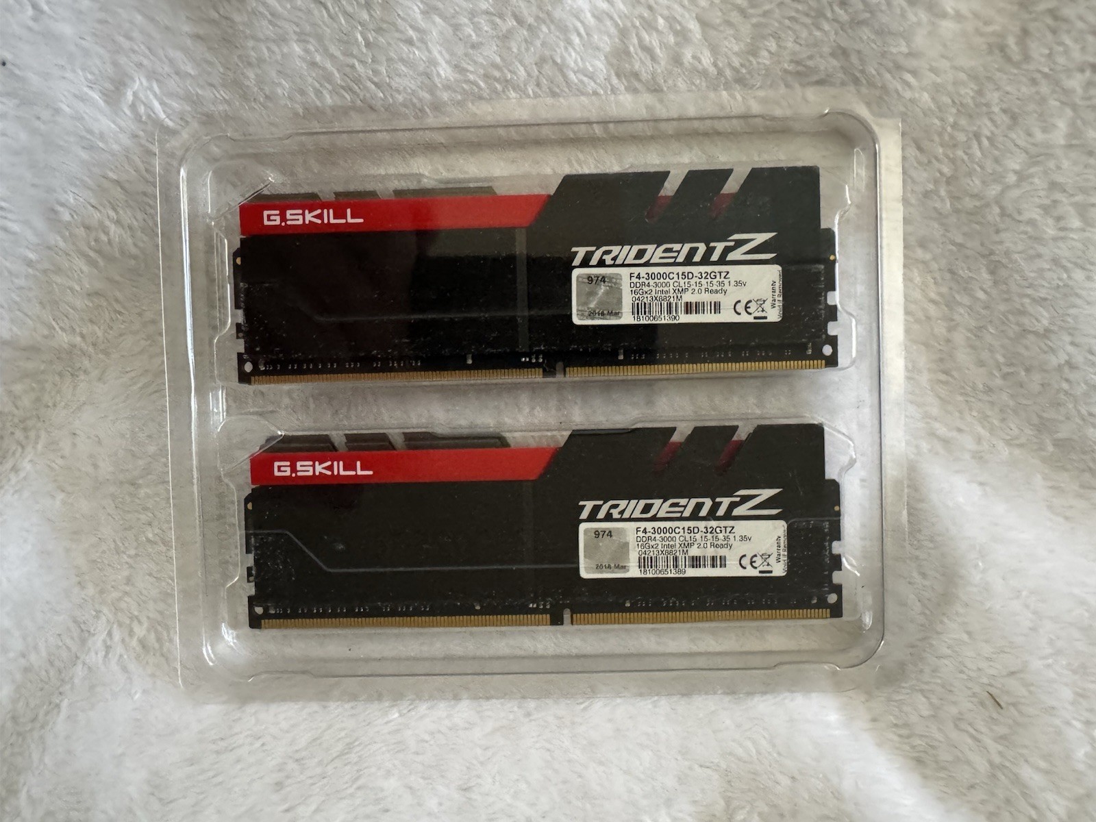 G.Skill Trident Z 32GB (2x16GB) DDR4-3000 CL15 RAM Kit | F4-3000C15D-32GTZ