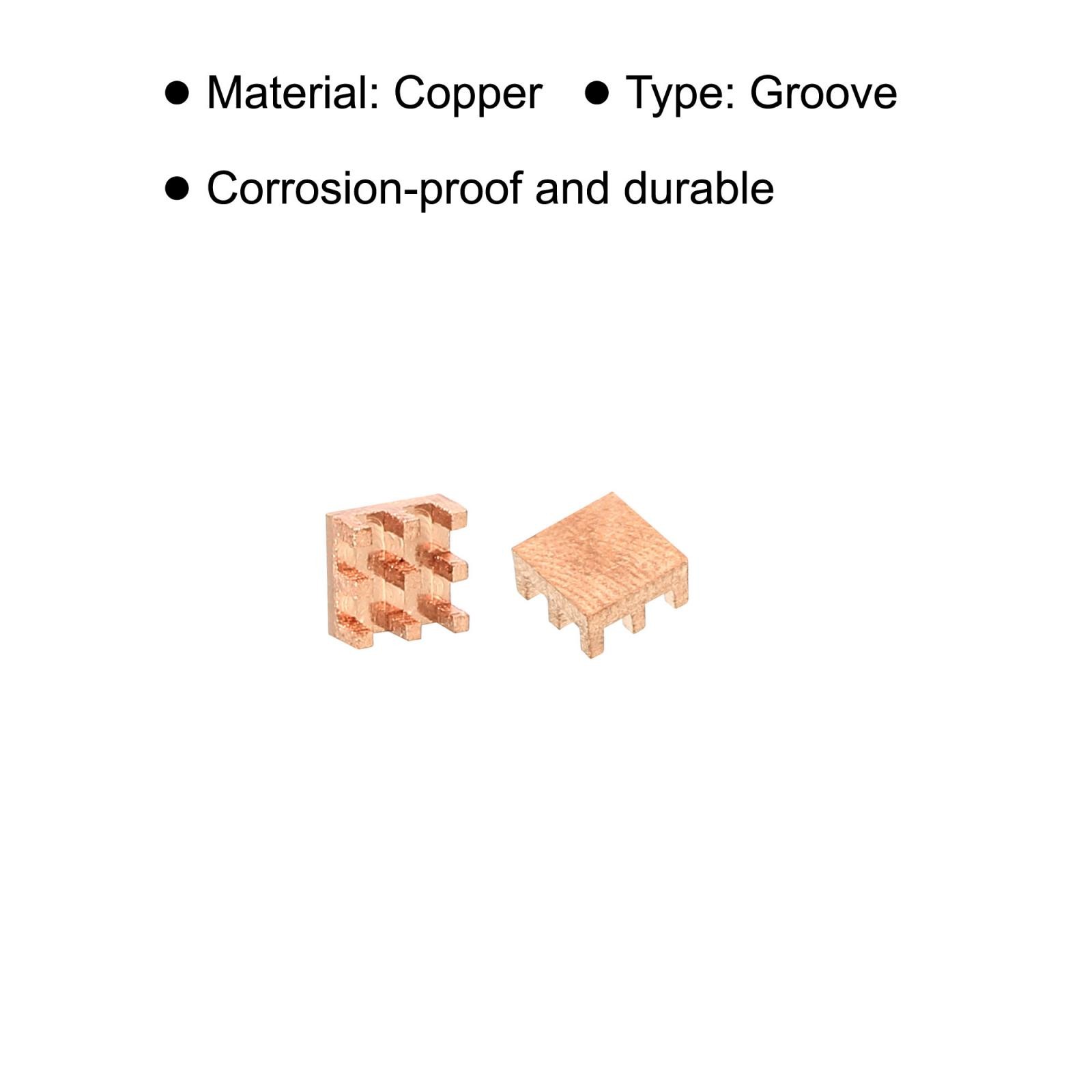 5pcs Copper Heatsink 6x6x3mm with Self Adhesive for IC Chipset Cooler