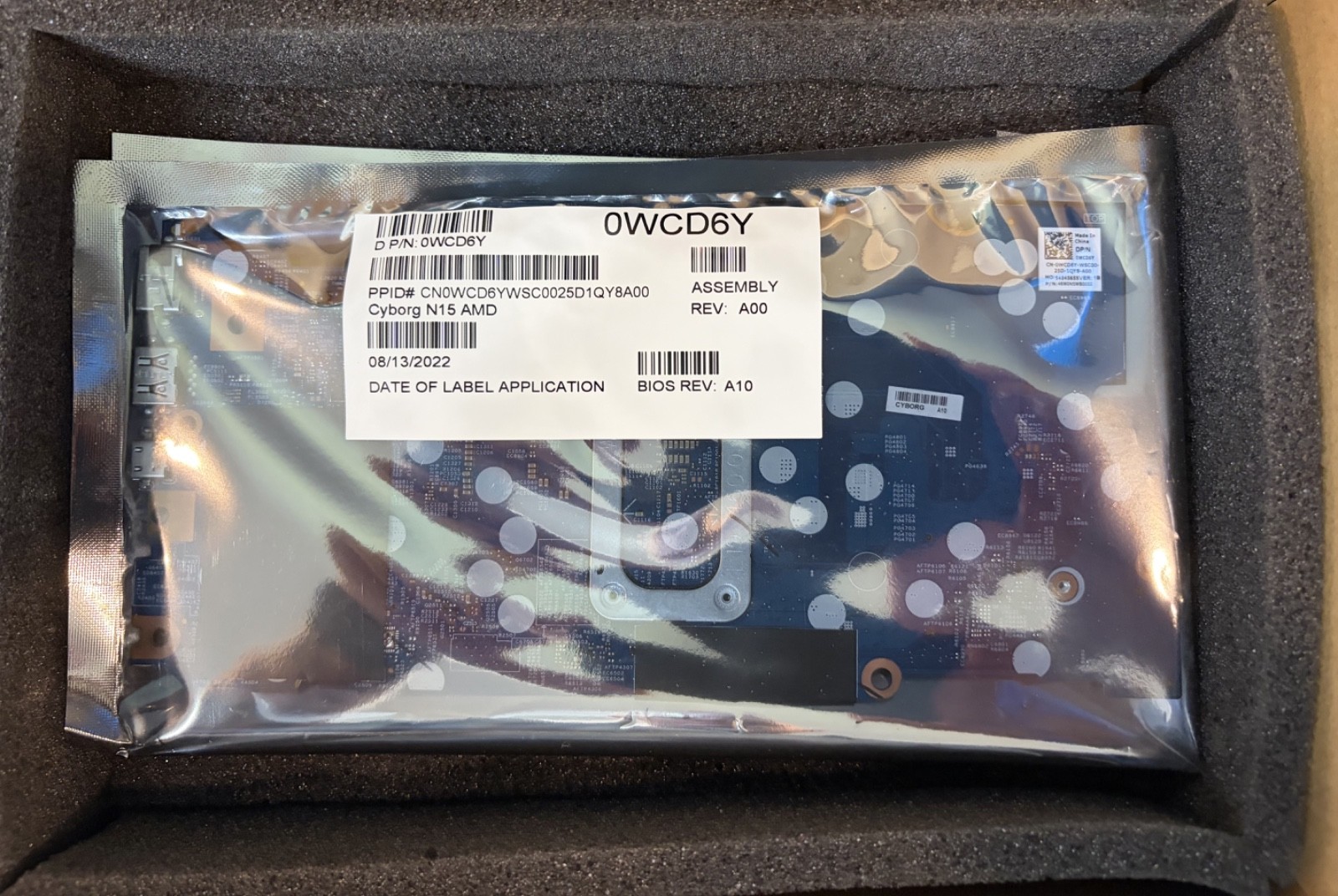 NEW Dell OEM Inspiron 5515 Motherboard AMD Ryzen 5 5500 Hexa Core 2.1GHz WCD6Y