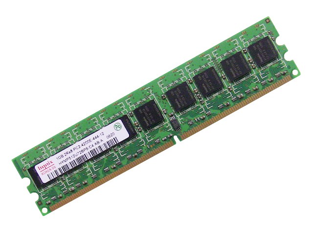 Dell OEM DDR2 533Mhz 1GB PC2-4200E ECC RAM Memory Stick HYMP512U72BP8-C4