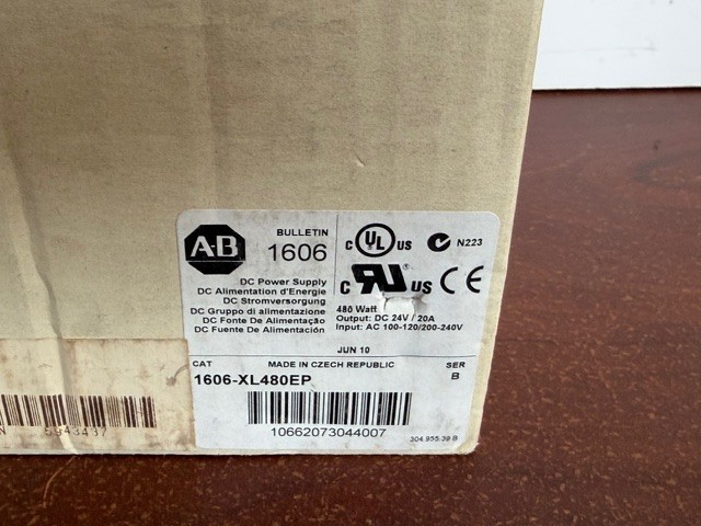 Allen Bradley 1606-XL480EP Ser B Power Supply 24-28VDC 480W 100-240VAC New