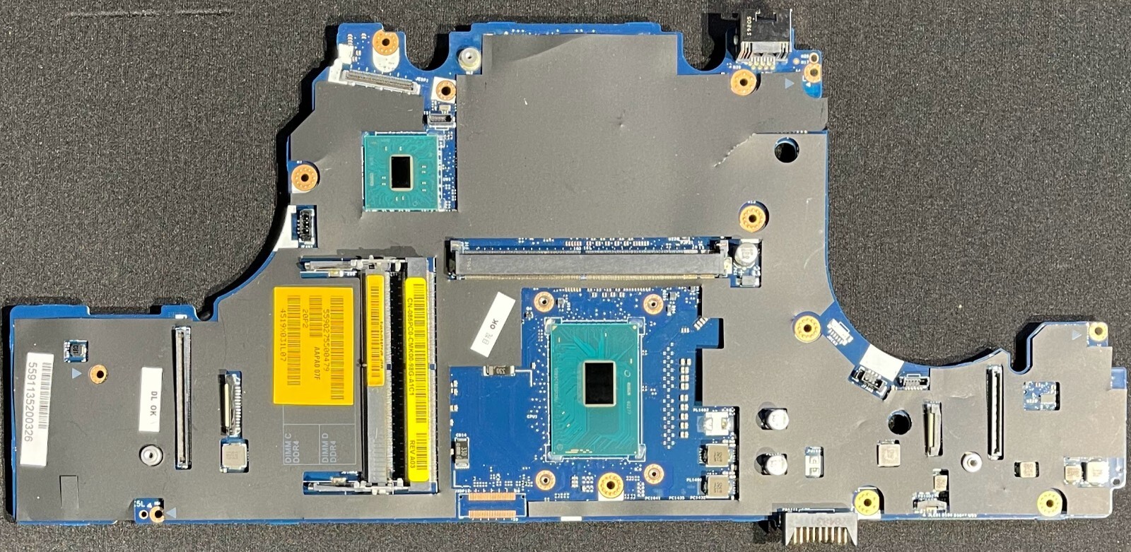 Dell Precision 7510 i7-6820HQ 2.7GHz Laptop Motherboard LA-C541P 86PC0