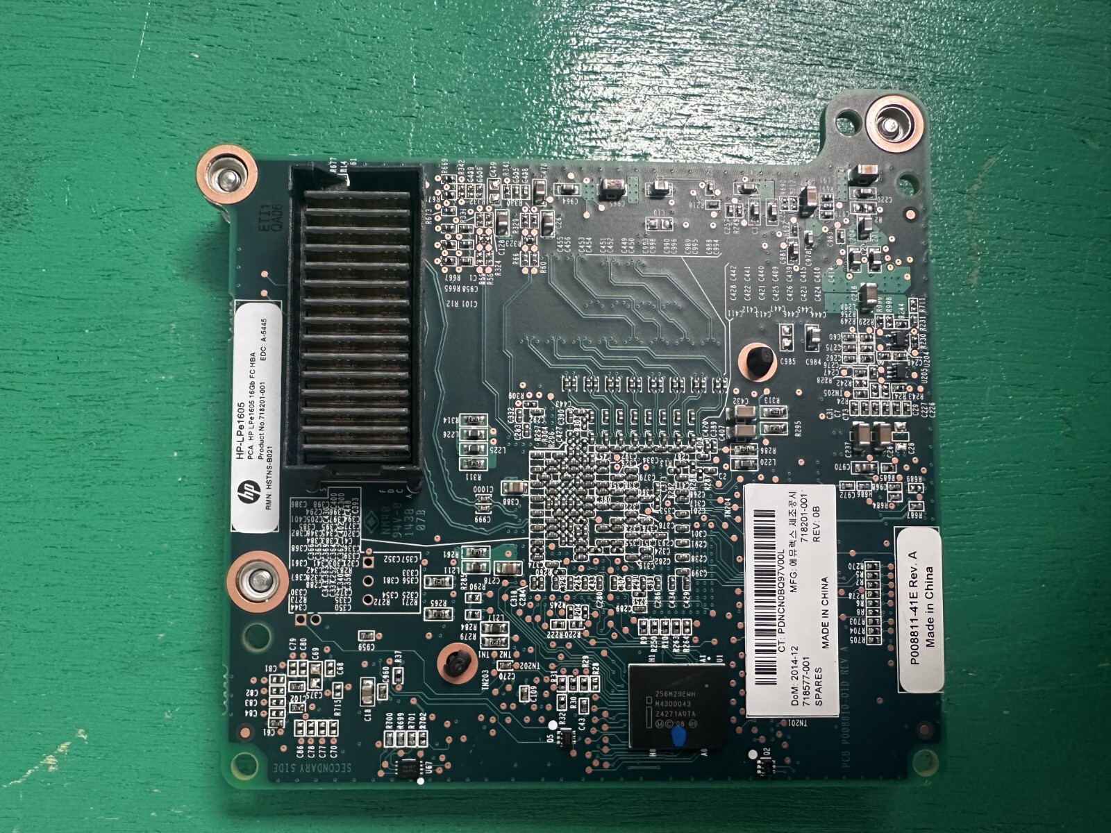 HP 718577-001 LPe 16GB FC HBA C-Class Blade Card LPe1605 718201-001