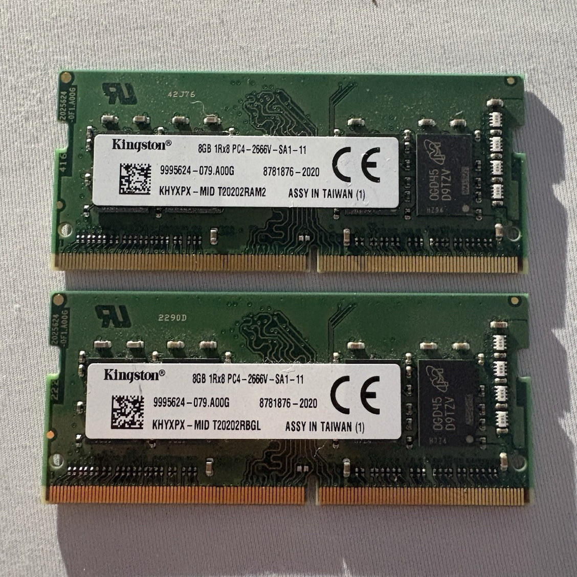 Kingston 16GB (2x8GB) DDR4 260-Pin SO-DIMM PC4-2666V ECC Reg