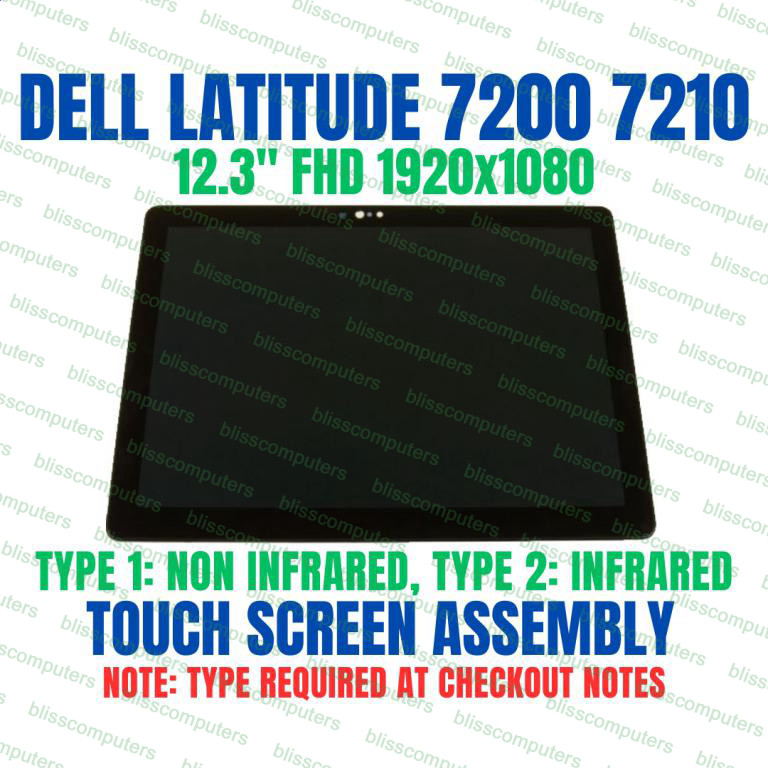 Dell Latitude 12.3″ 7200 2-in-1 LCD Display 1080p FHD 6R3F2 06R3F2 G1W1M