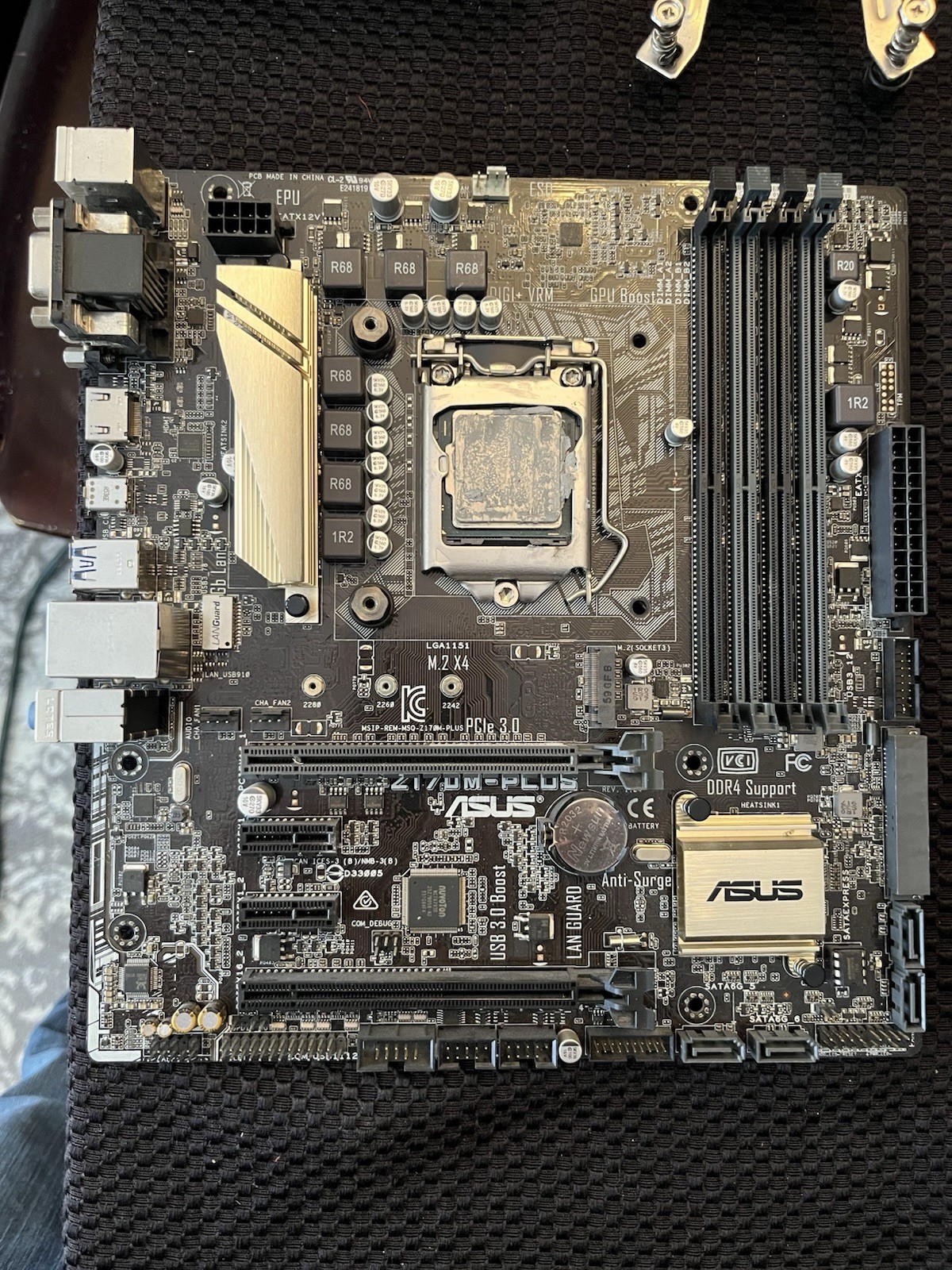 ASUS Z170M-PLUS DDR4LGA 1151 HDMI VGA DVI Micro ATX Motherboard i5 6600k