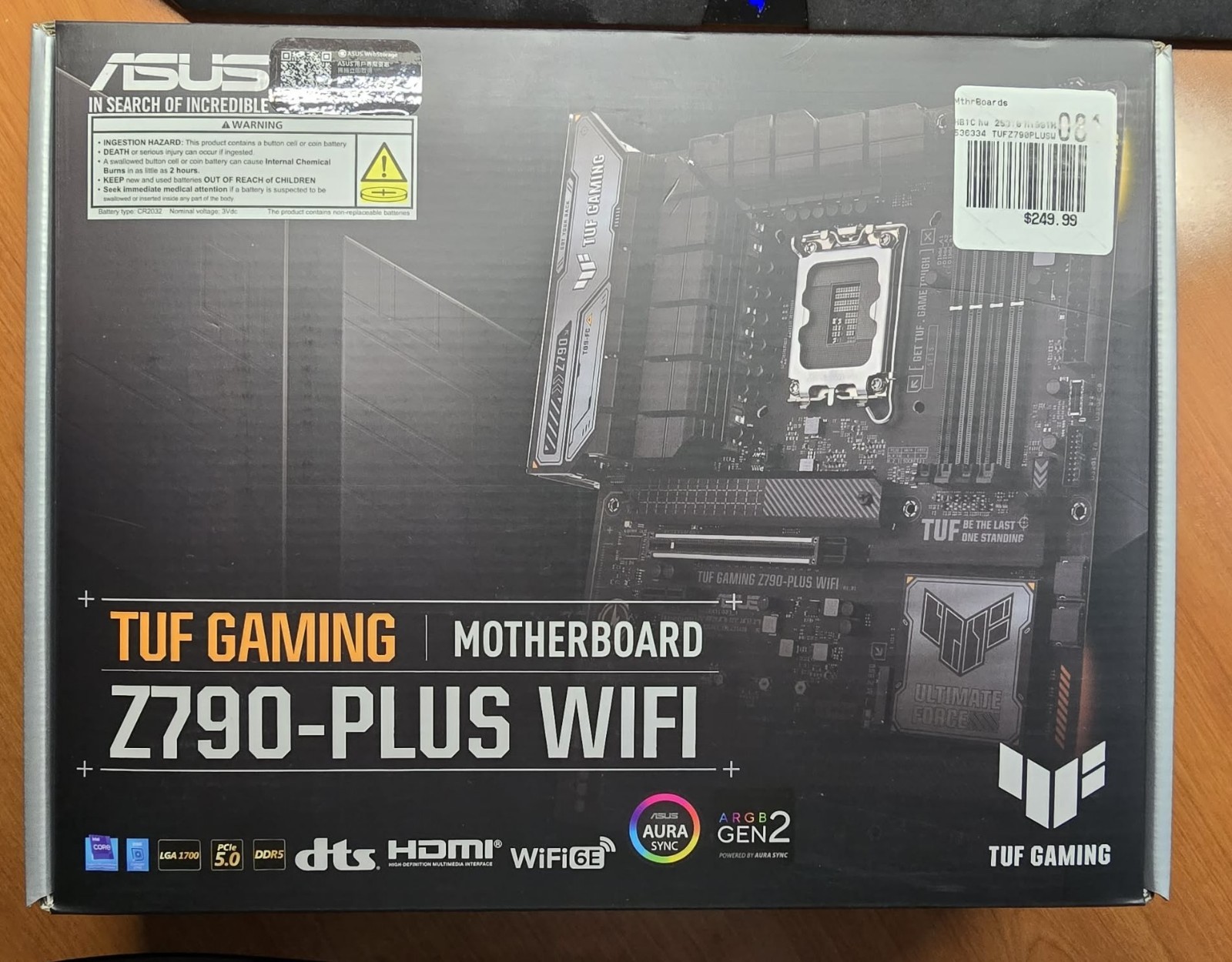 Asus TUFF Gaming Z790-PLUS WIFI LGA 1700 NEW 32GB GSkill DDR5 MOBO RAM COMBO