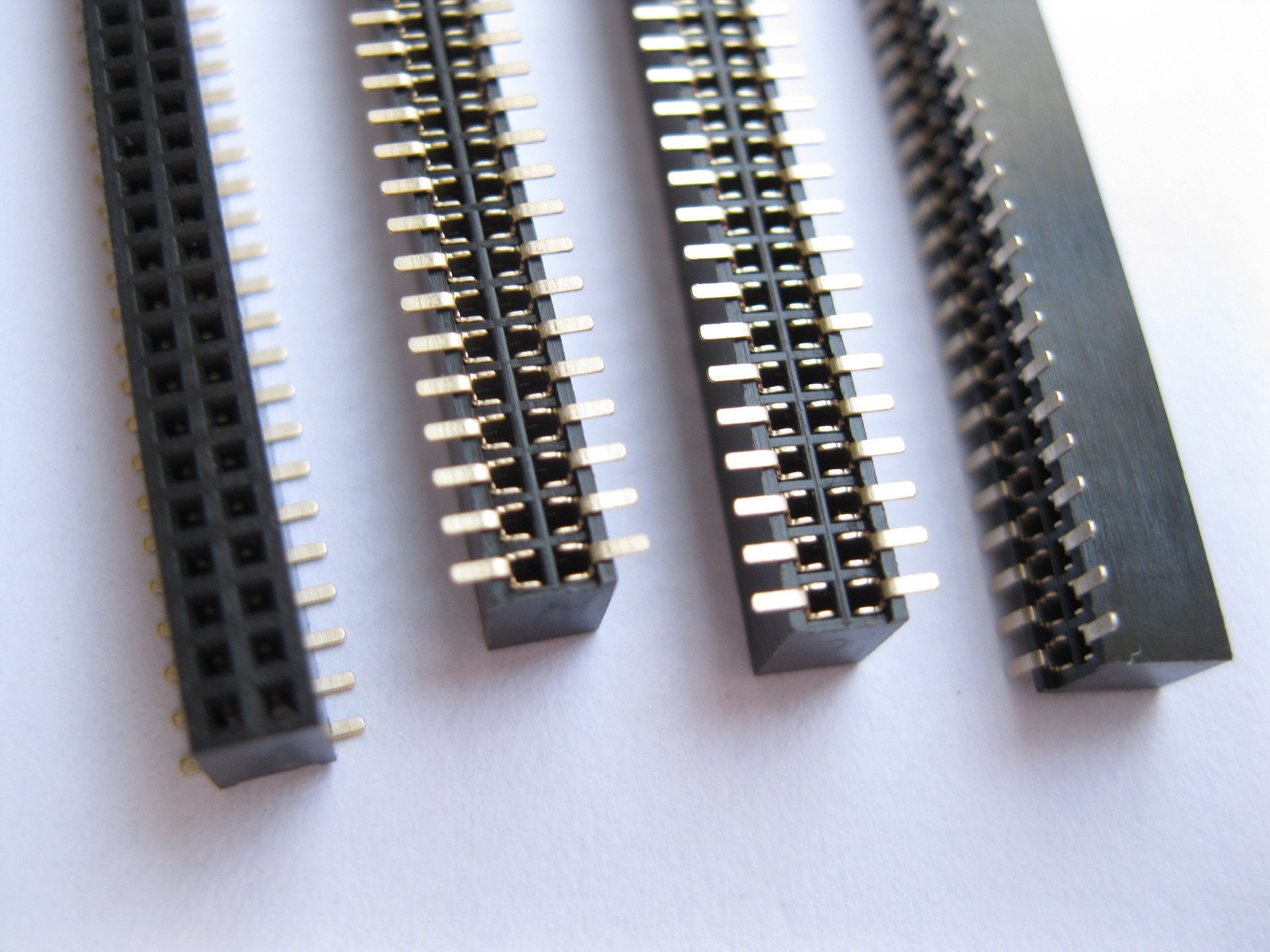 60 pcs Gold Plated SMD SMT 1.27mm Breakable Female Pin Header 80pin Dual Row New