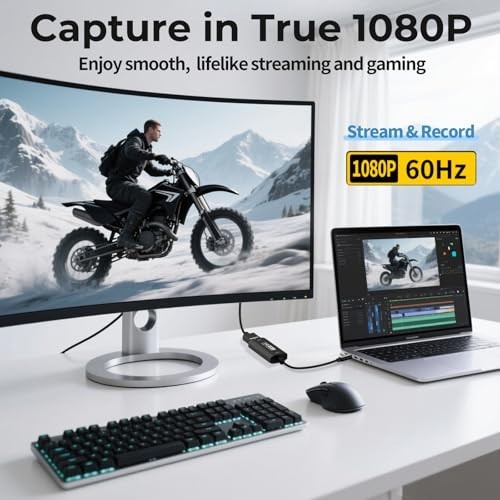 USB 3.0 HDMI to USB-C Video Capture Card 2K 30FPS 1080P 60FPS