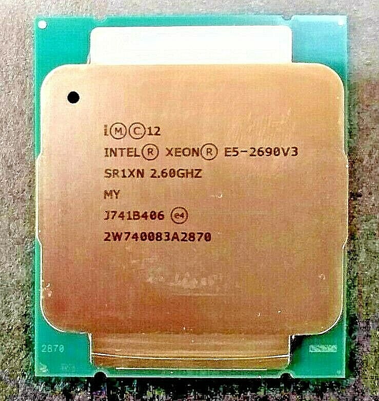 New, Intel, CM8064401439416S R1XN, SR1XN HASWELL XEON E5-2690 V3, 2.60 GHZ