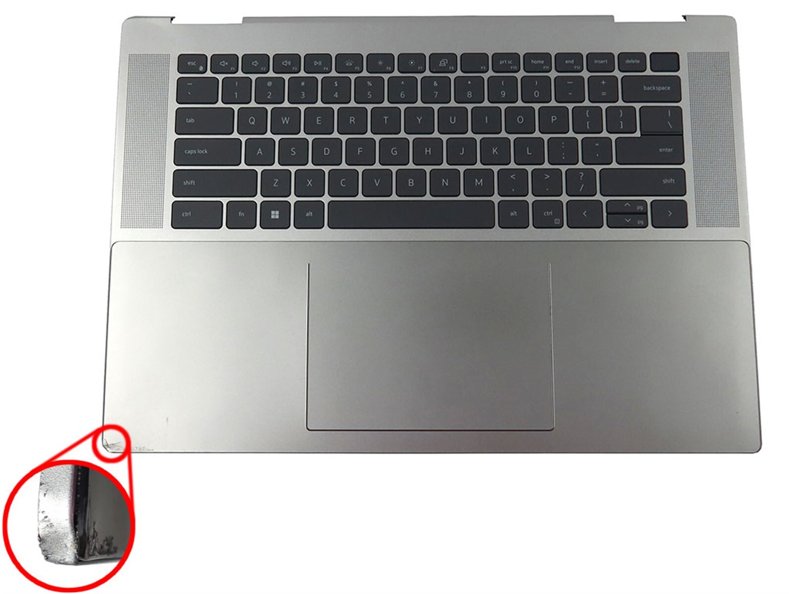 DELL INSPIRON 16 7620 2-IN-1 KEYBOARD PALMREST TOUCHPAD ASSEMBLY MN1PK *DAMAGE*