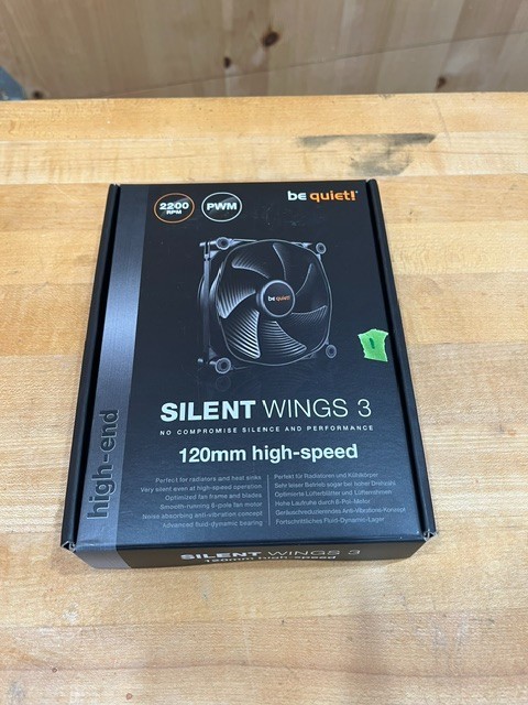 Be Quiet! Silent Wings 3 120mm Cooling Case Fan PWM 2200 RPM High Speed