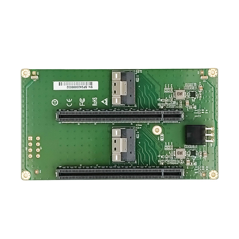 Shinreal 2 Port SFF-8654 to 2 PCIe x16 Slot Adapter—-XIC 548PE2