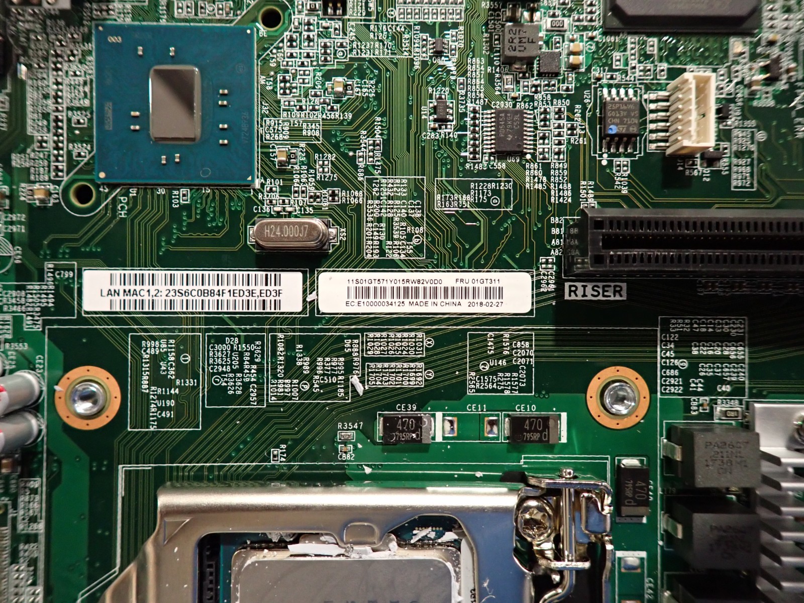 Lenovo 01GT311 X3250 M6 Enterprise Server System Motherboard