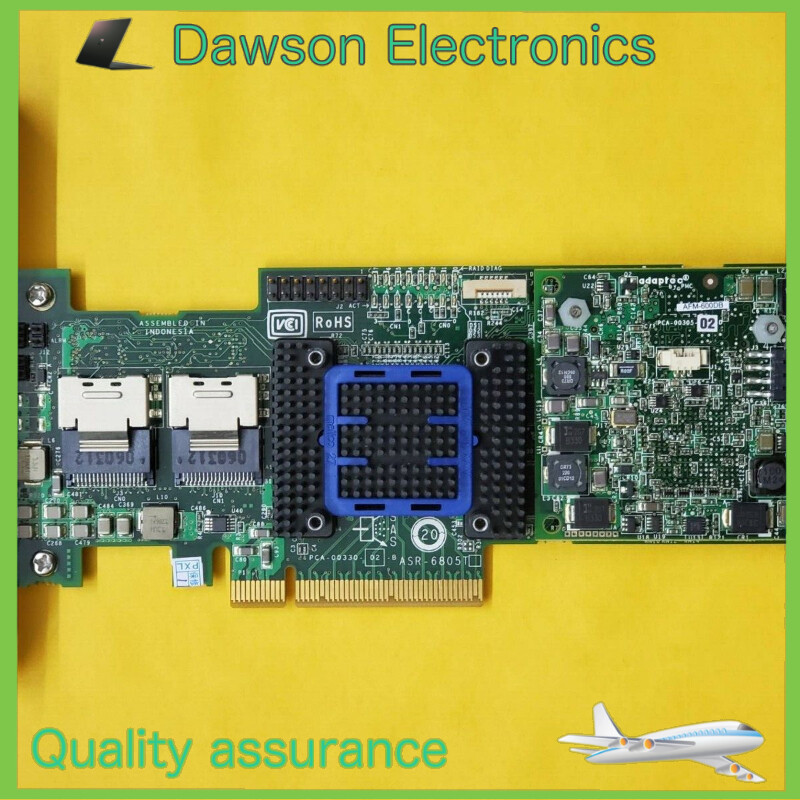Adaptec ASR-6805T 8 Ports PCIE2 512MB x8 Cache SAS 6Gb Raid Controller + Battery