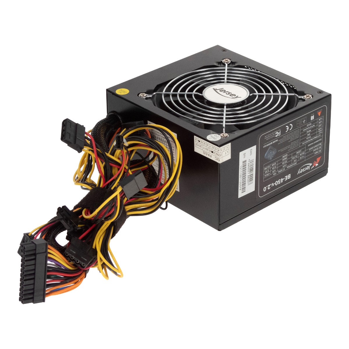 Power Supply JERSEY BE-450-v.2.0 450W ATX 20+4-PIN ATX12V PCIe SATA MOLEX FDD