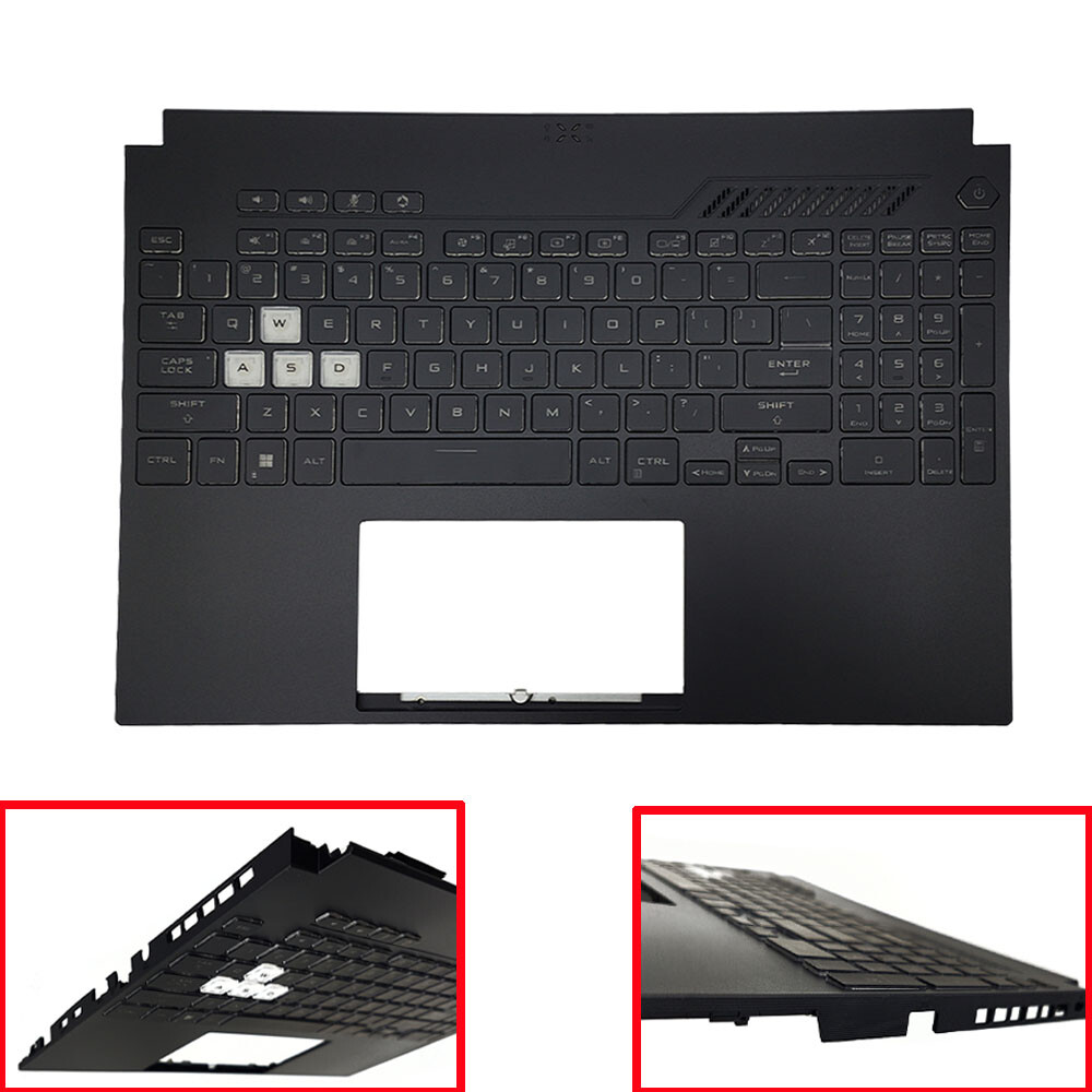 New For Asus TUF Gaming A15 FA507 FA507R FX507 2022 Palmrest Backlit Keyboard US