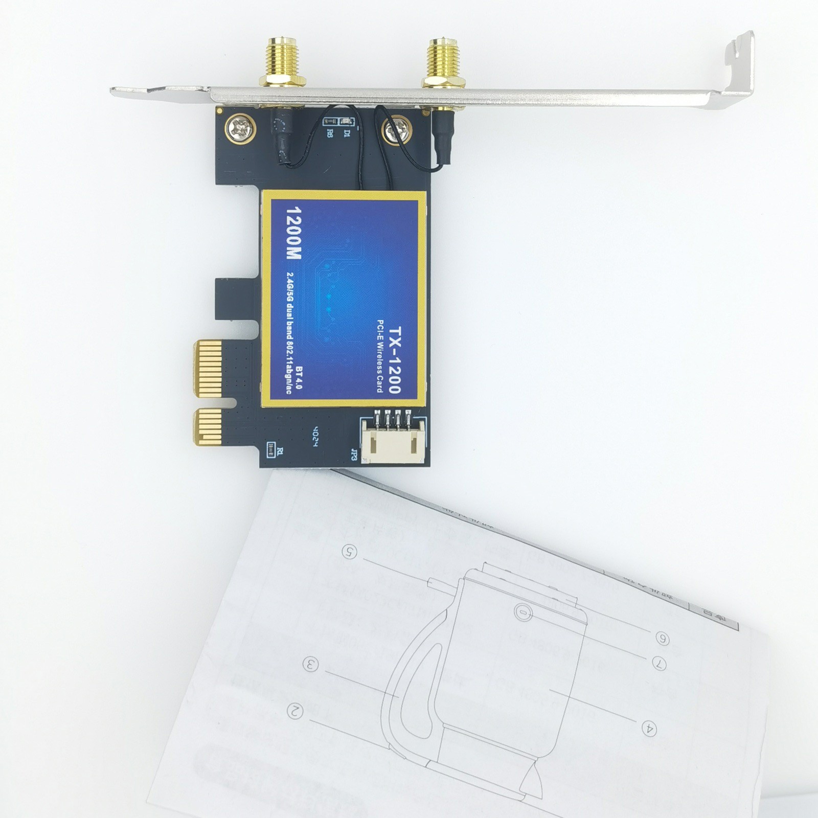 Wireless Network Bluetooth 4.0 Card With 2.4g And 5g Bands To Choose From