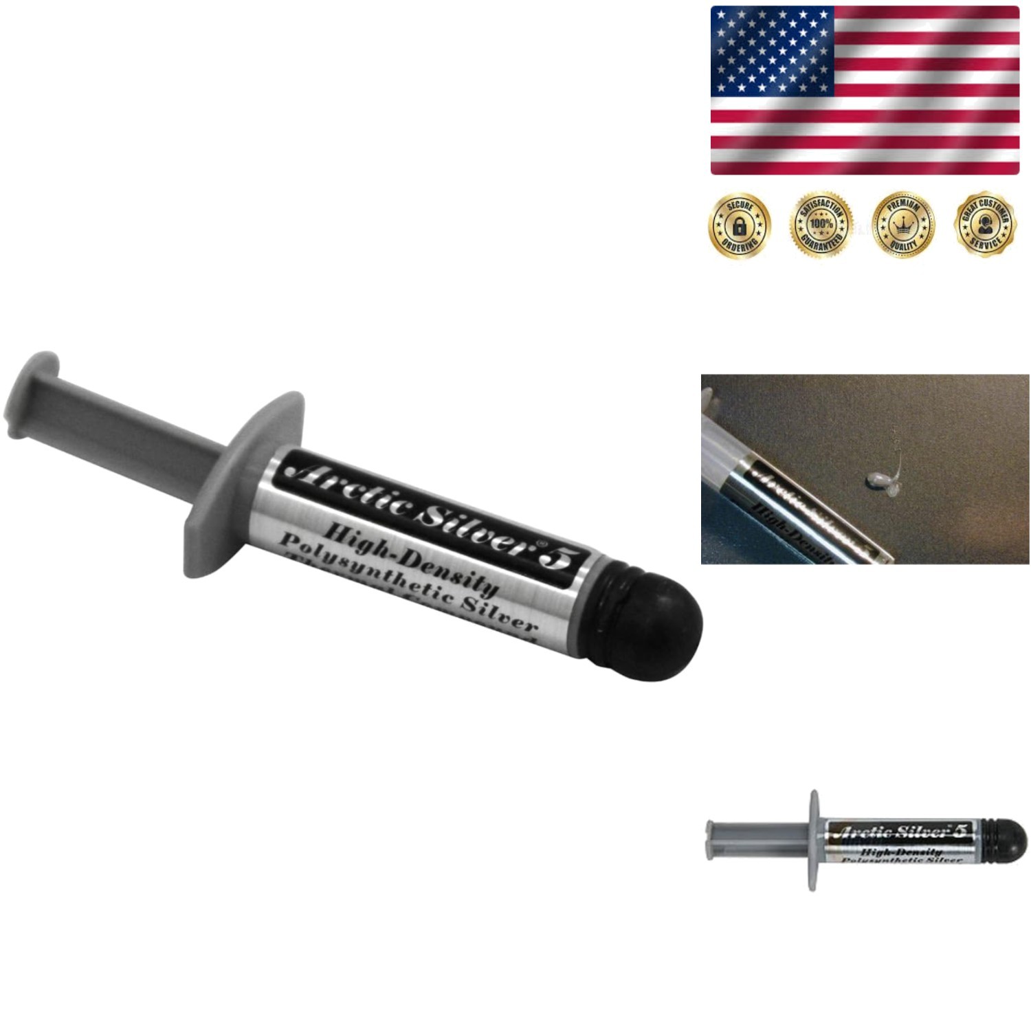 High-Density Polysynthetic Thermal Paste with Pure Silver – 3.5g Arctic Grade