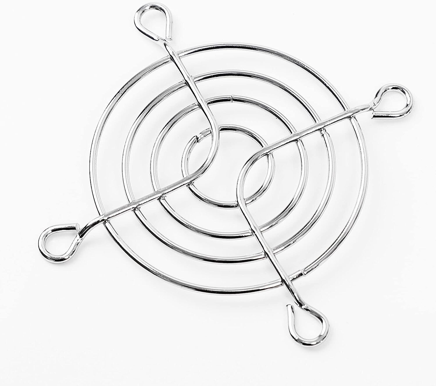 uxcell 20pcs Silver Tone Metal Grill Protector Finger Guard for 60mm Case Fan