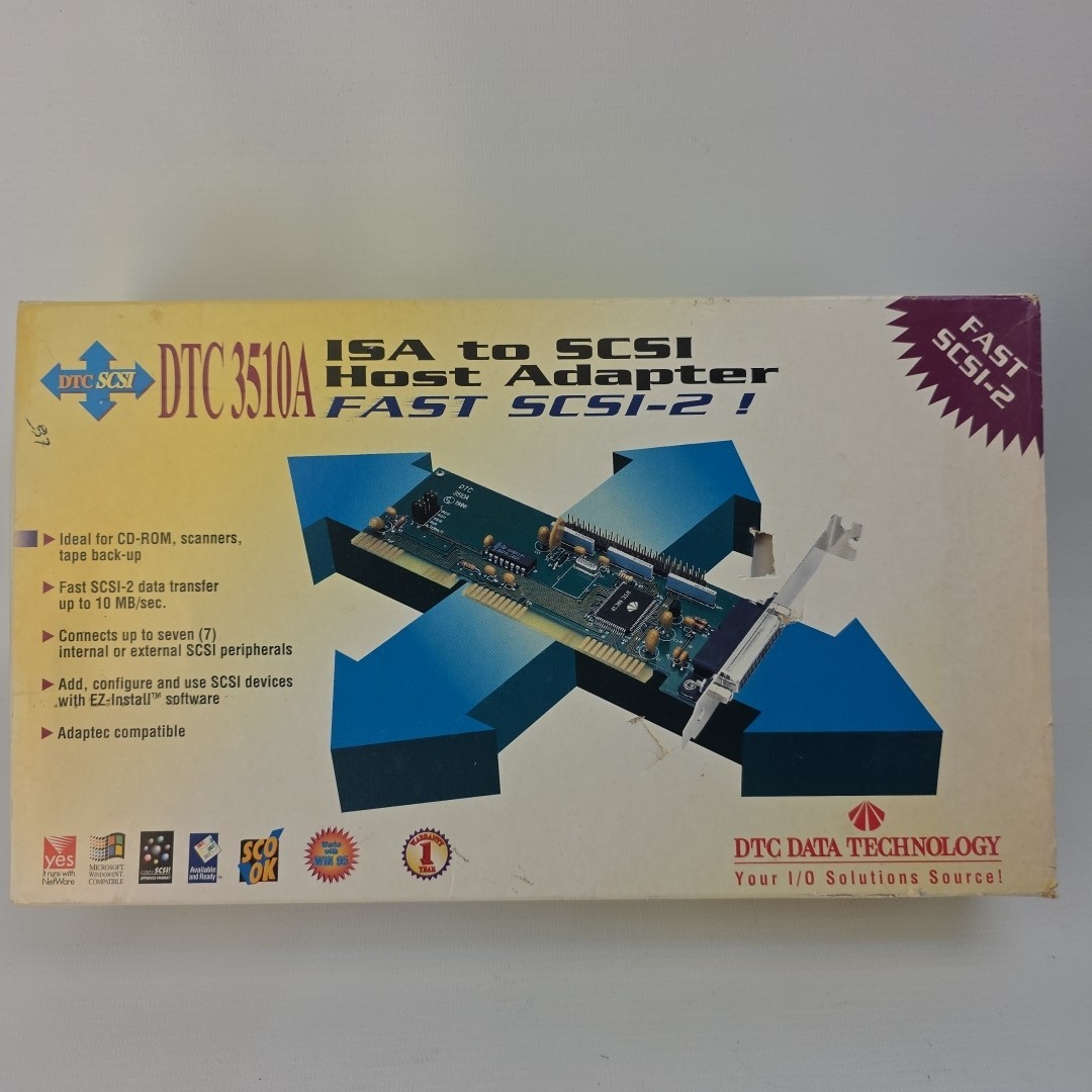 SCSI DTC 3510A ISA to SCSI Host Adapter 16-Bit Controller Card